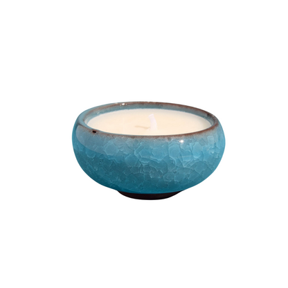 Sky Blue Candle - Amber &amp; Bergamot