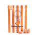 Packaged Italian Spritz Gummies with a striped orange and white label on a white background