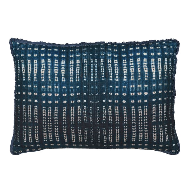 Blue Sihbori Cushion Cover