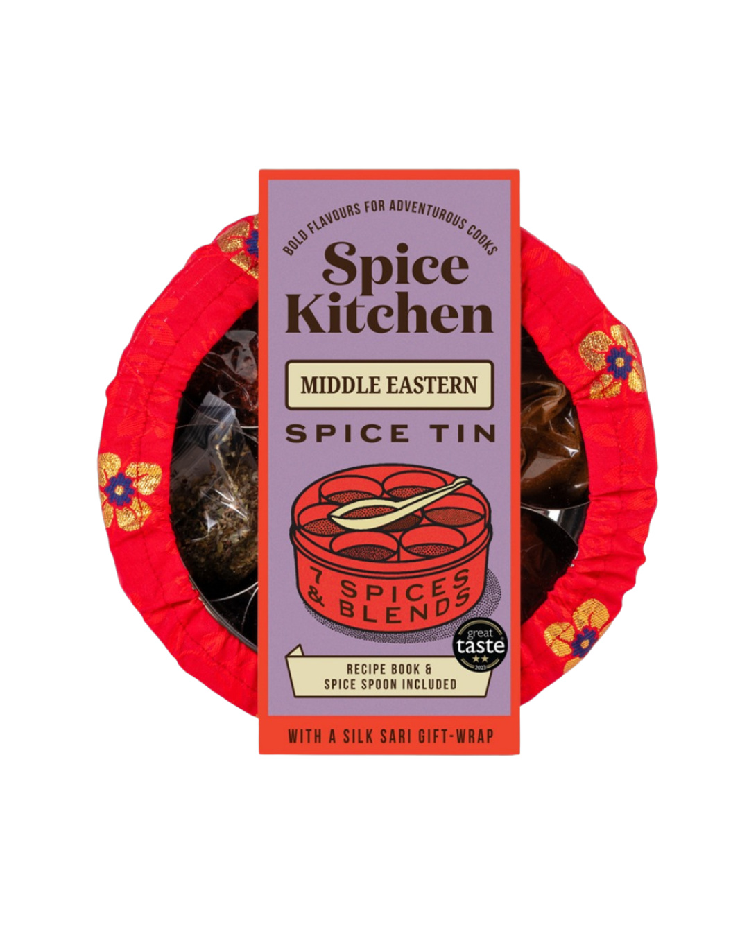 Middle Eastern Spice Tin with Aleppo Pepper, Baharat, Harissa, Shawarma, Sumac, Urfa Chilli, and Za’atar
