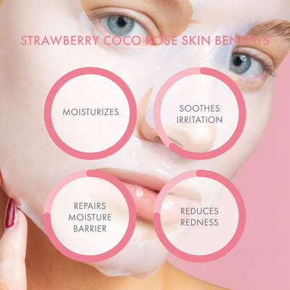 Strawberry Coco Rosé Soothing Biocellulose Mocktail Face Mask