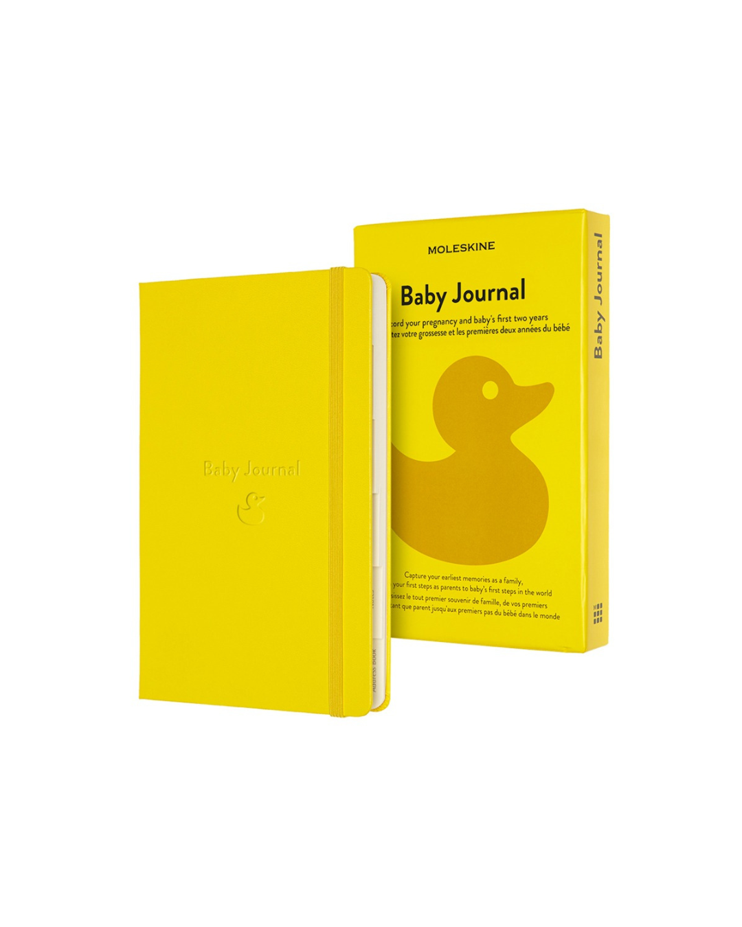 Personalised Baby Journal in protective box, 400-page notebook to record milestones, memories, and keepsakes from pregnancy to baby’s second birthday