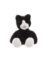 Puddy Kitten plush toy in raven black – soft cuddly stuffed cat for kids, comfort toy and nursery companion