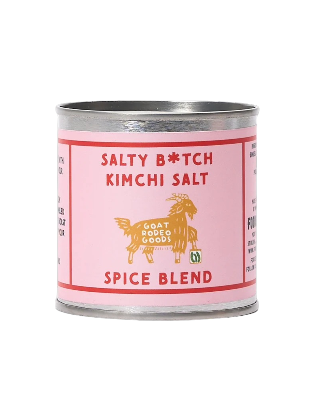 Salty B*tch kimchi sea salt jar – spicy, tangy seasoning with Cornish sea salt and fermented vegetables, perfect for ramen, eggs, potatoes, and toasties