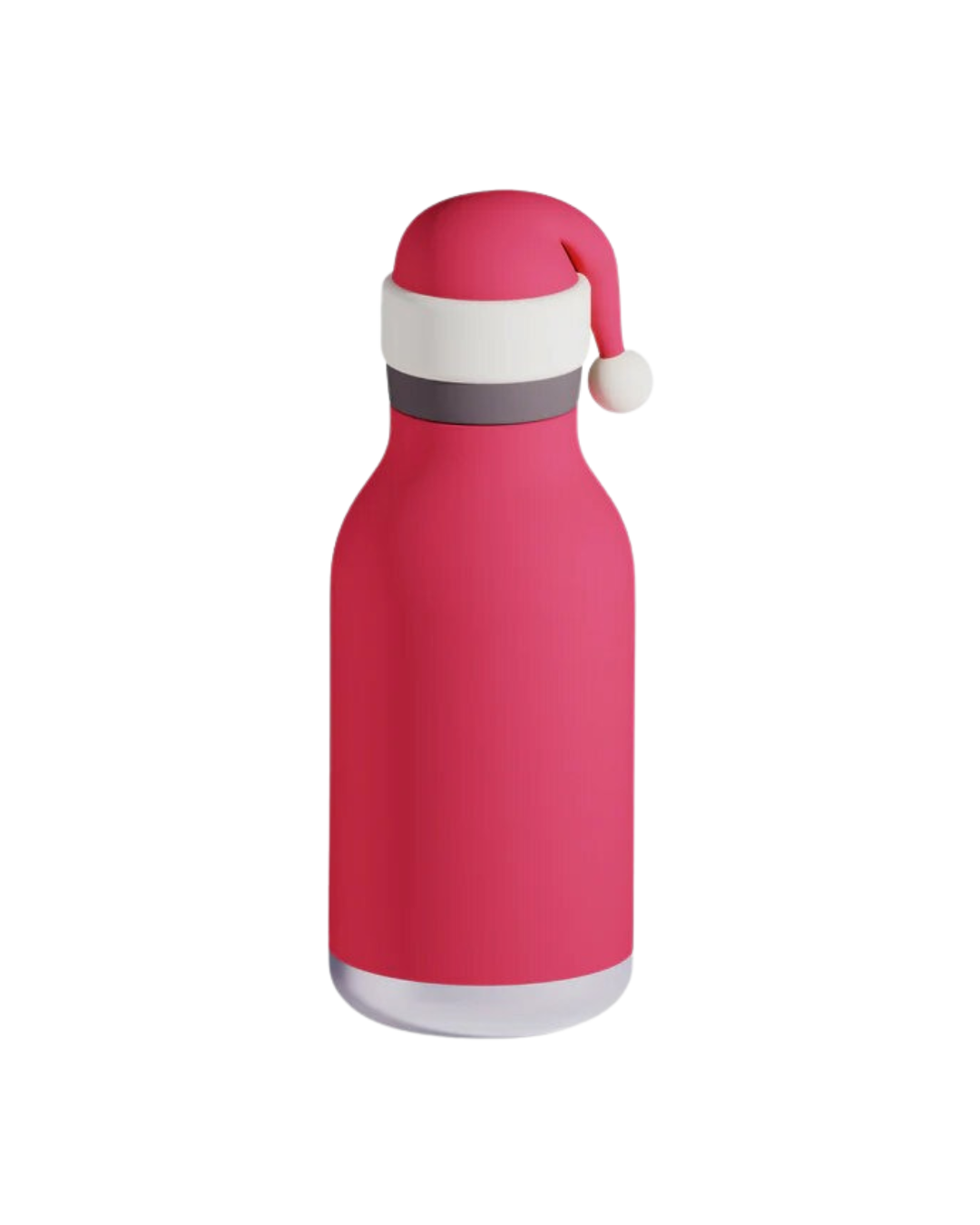 Bestie Kids Water Bottle Santa design – festive red insulated bottle with jolly Santa character lid