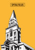 Christ Church Spitalfields Giclée Print by Federica Magistrali – vibrant unframed artwork A3 and A4