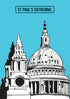 St Paul’s Cathedral Giclée Print in A4 and A3 with vibrant colours