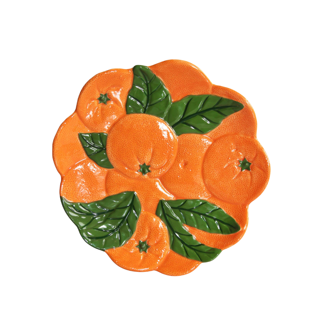 Orange Decorative Plate