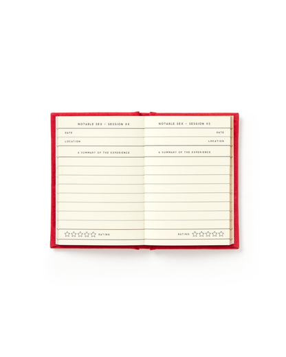 Tiny Sexy Diary A7 fabric hardback notebook with lined pages