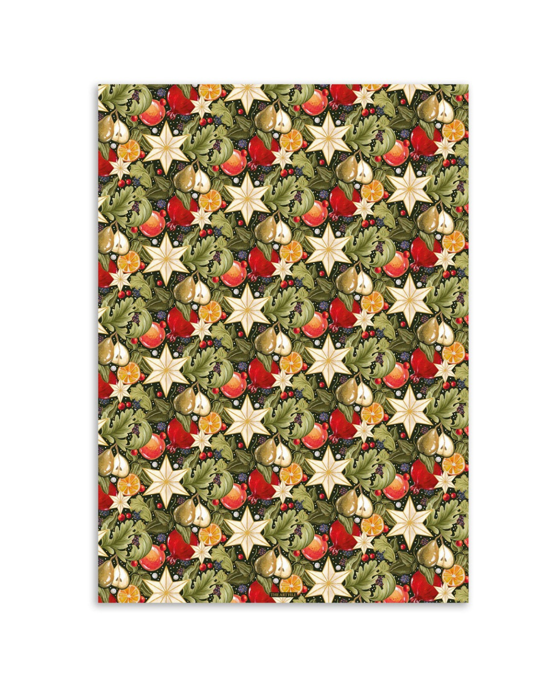 Stars &amp; Fruits Luxury Wrapping Paper Single Sheet