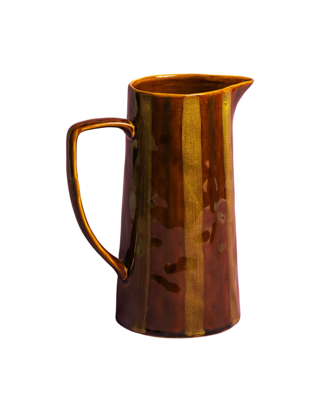 Hand-Painted Ceramic Striped Jugs