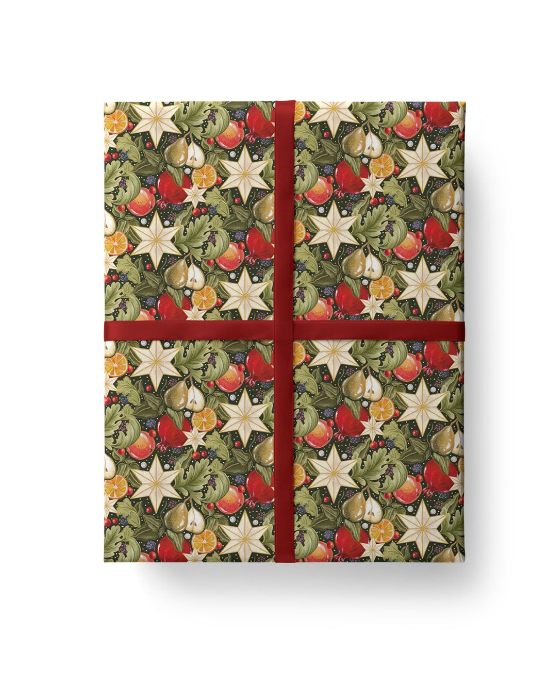 Stars &amp; Fruits Luxury Wrapping Paper Single Sheet