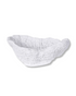 side view of the Zephir Coastal Coral Bowl in white, howcasing reef-inspired coral texture and elegant sculptural design.