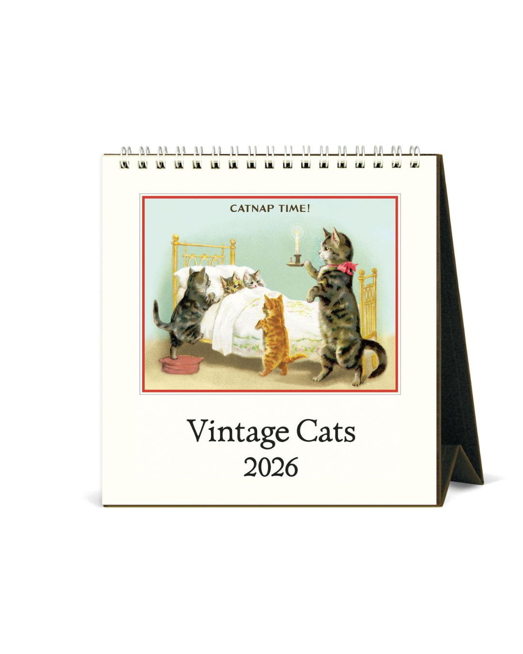 Vintage Cats Desk Calendar 2026