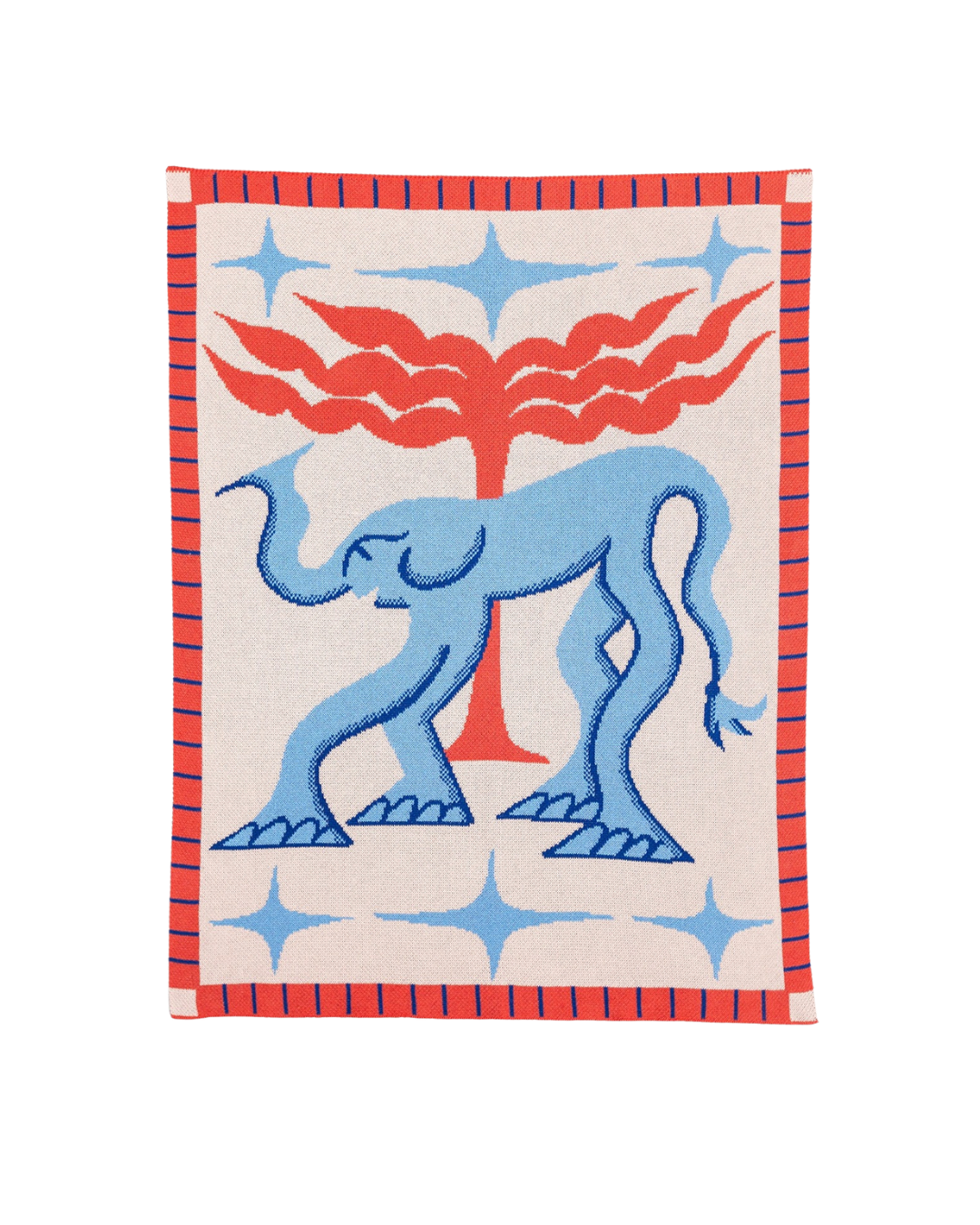 Jellyphant Mini Blanket 30x40 inches, designed by Roisin O&