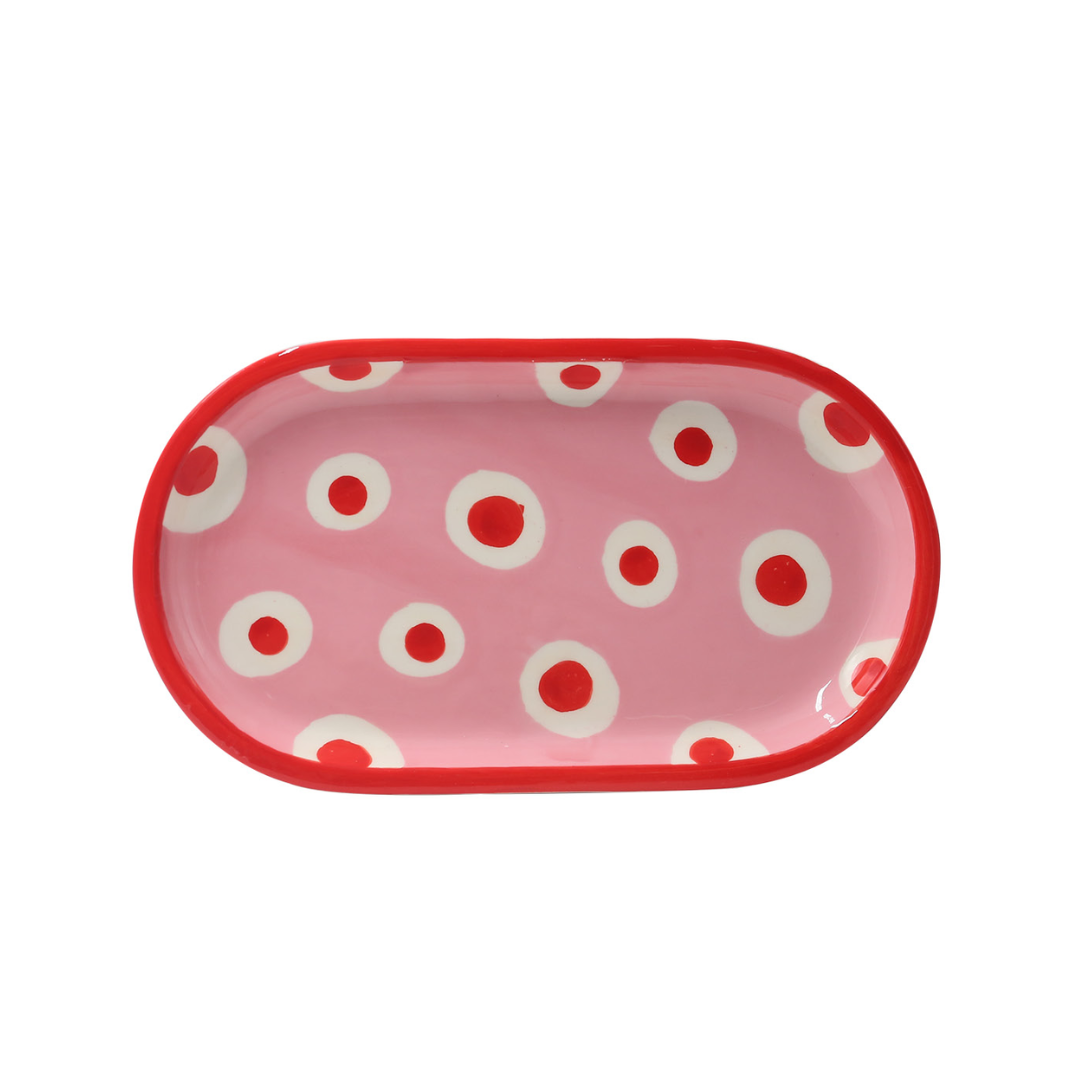 Marcela Small Tray Red Dots