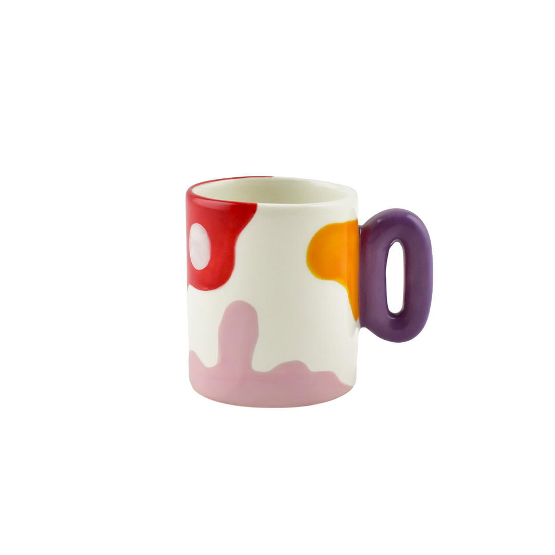 Espresso Mug Gloria Purple Orange &amp; Red