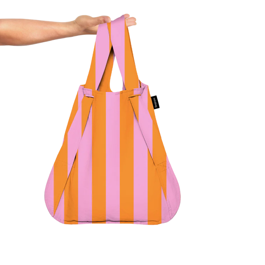 Orange &amp; Pink Stripes Bag &amp; Backpack