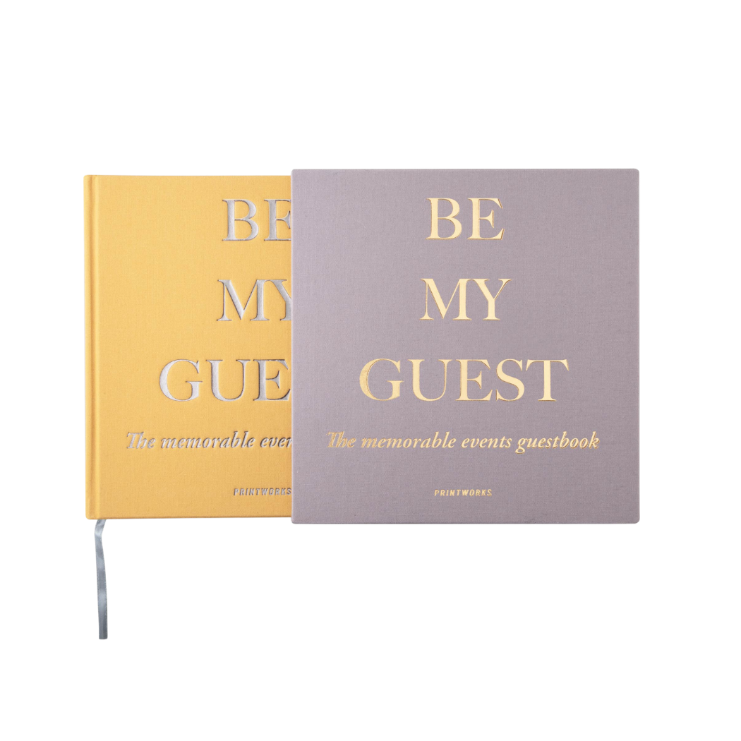 Beige / Yelow Guest Book