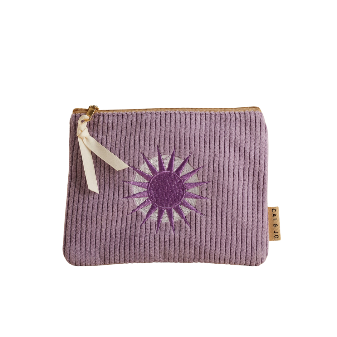 Corduroy Pouch in Lavender