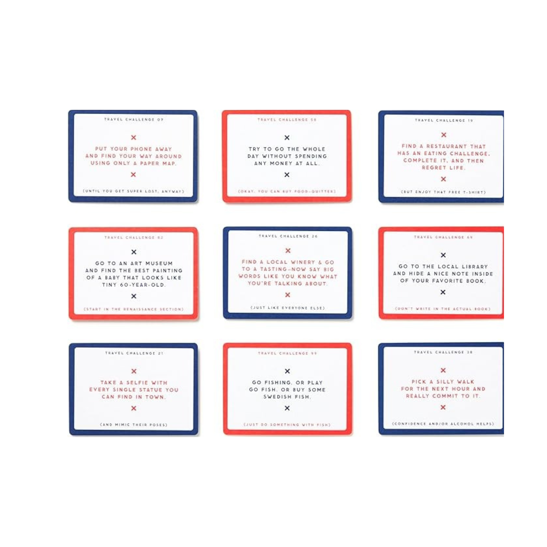 Challenge Accepted Travel Tasks Card Deck