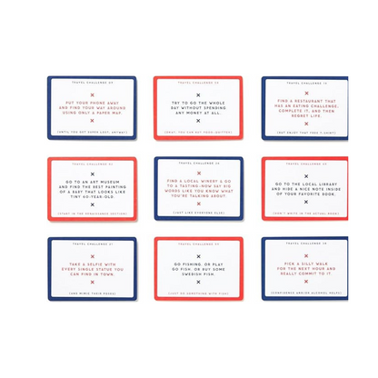 Challenge Accepted Travel Tasks Card Deck