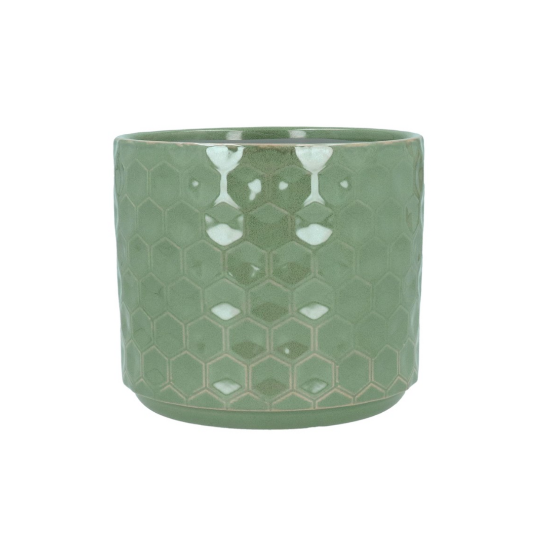 Seafoam Honeycomb Pot Cover
