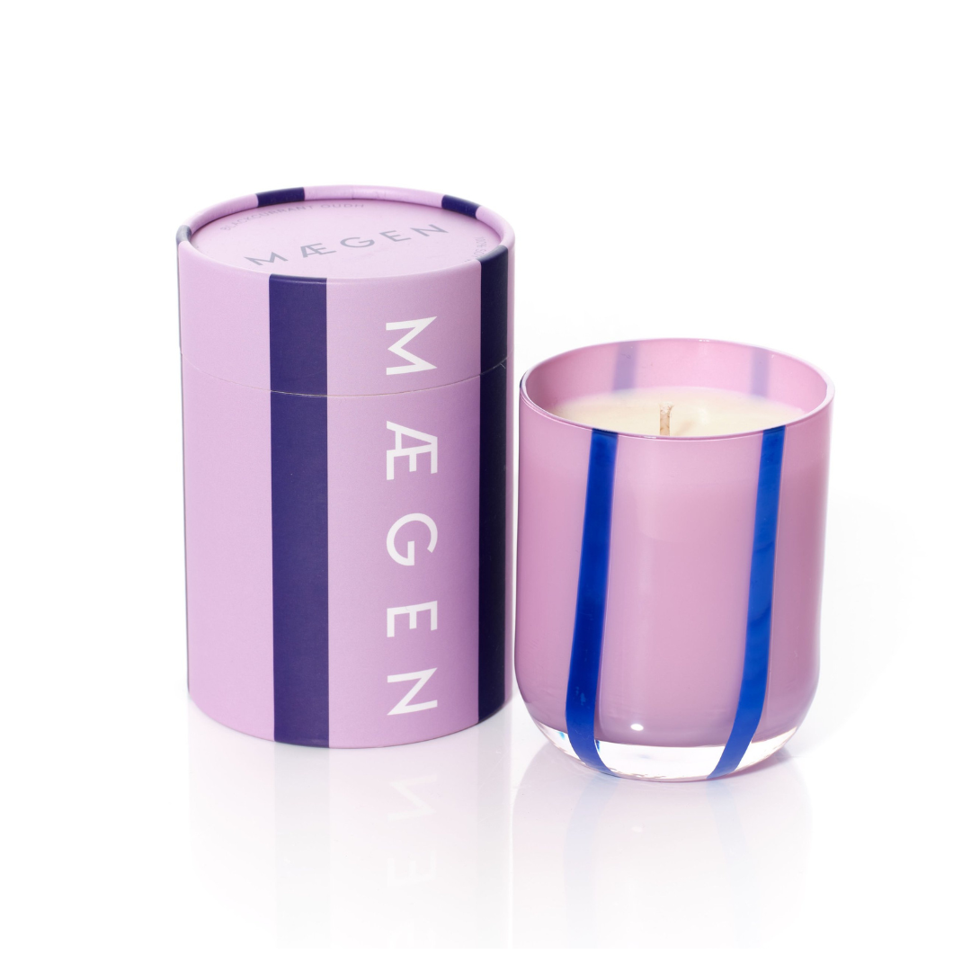 Blackcurrant &amp; Oudh Anita Strped Candle 