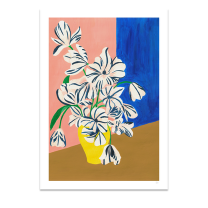 Striped Flower Print