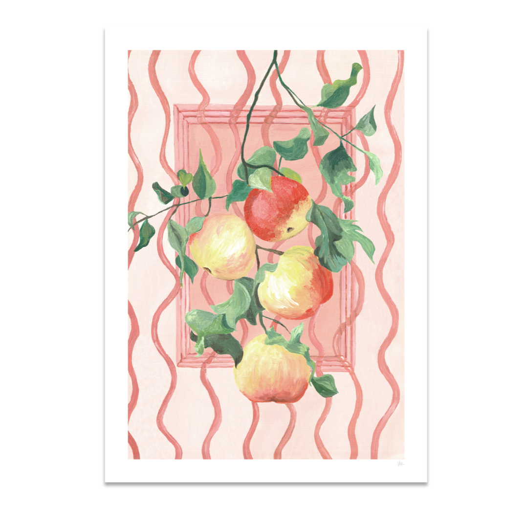 Hand Painted Apples Kitchen Print