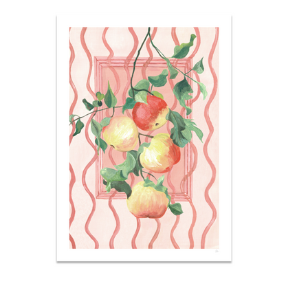 Hand Painted Apples Kitchen Print