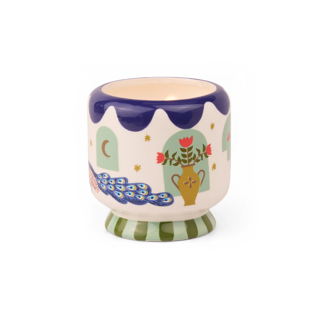 Peacock Soy Wax Ceramic Candle