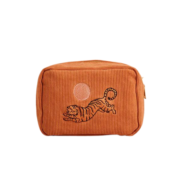 The Tiger - Soft Make Up Bag in Dusty Pink