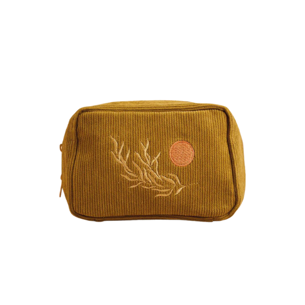 Leafs - Soft Make Up Bag in Olive