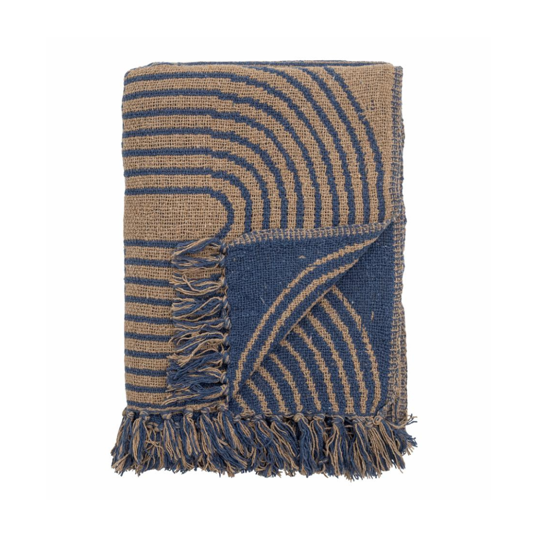 Tiffanie Throw Blue Recycled Cotton