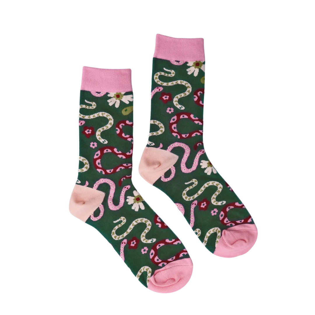 Snakes Cotton Crew socks