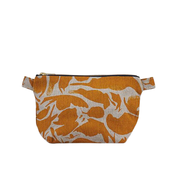 Toiletry Bag Printed Yellow