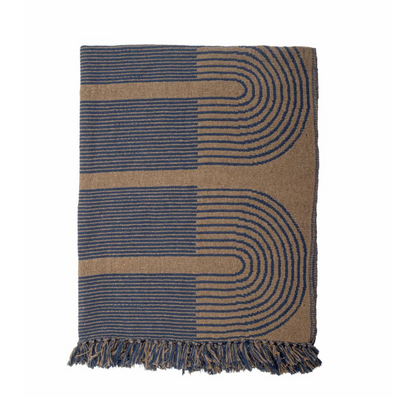 Tiffanie Throw Blue Recycled Cotton