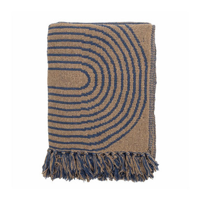 Tiffanie Throw Blue Recycled Cotton