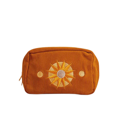 Golden Hour - Soft Make Up Bag in Burnt Orange