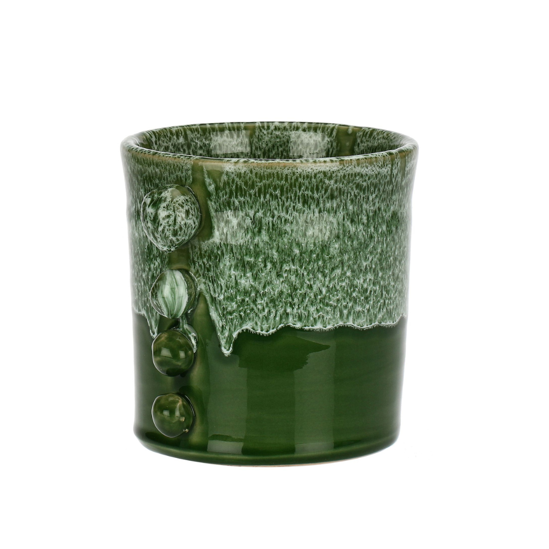 Reginaldo Bobble Green Plant Pot