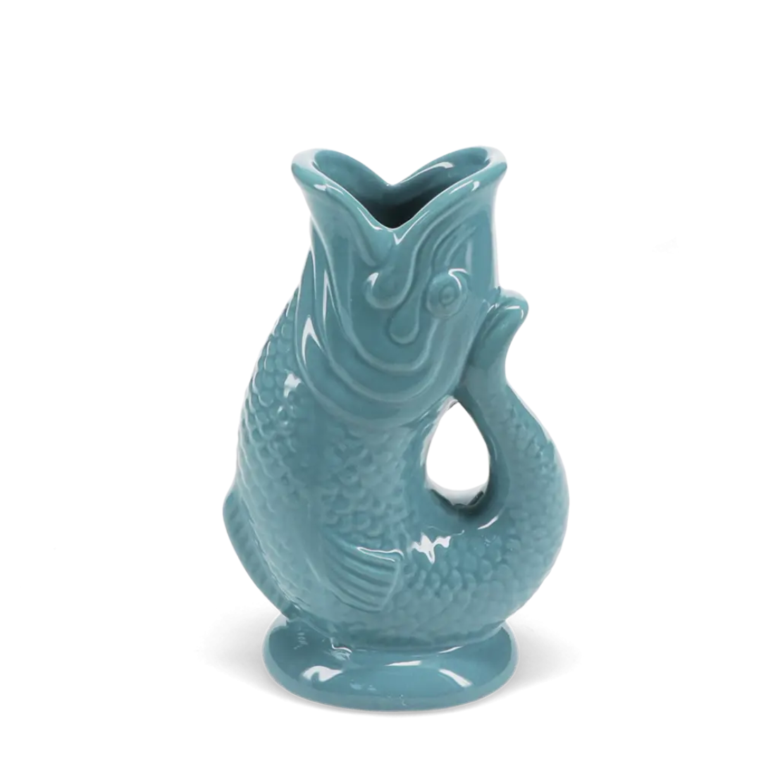 Ceramic Blue Fish Vase