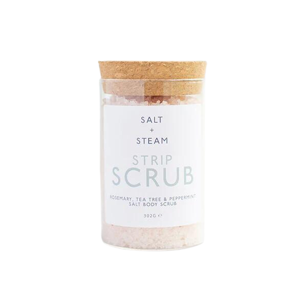 Strip Scrub - Rosemary, Tea Tree &amp; Peppermint Vegan Salt Body Scrub 302gr