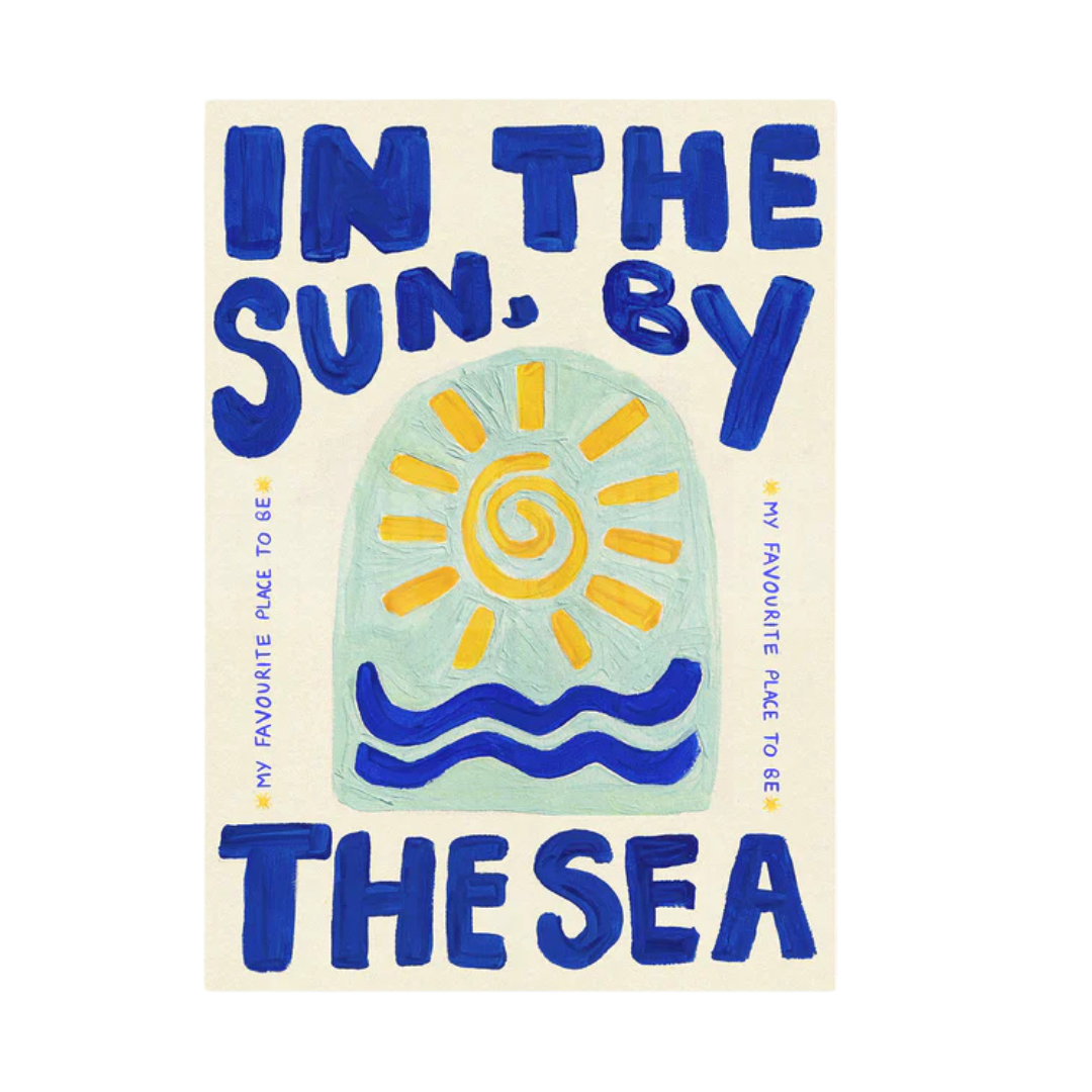 In The Sun By The Sea A3 Print