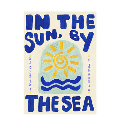In The Sun By The Sea A3 Print