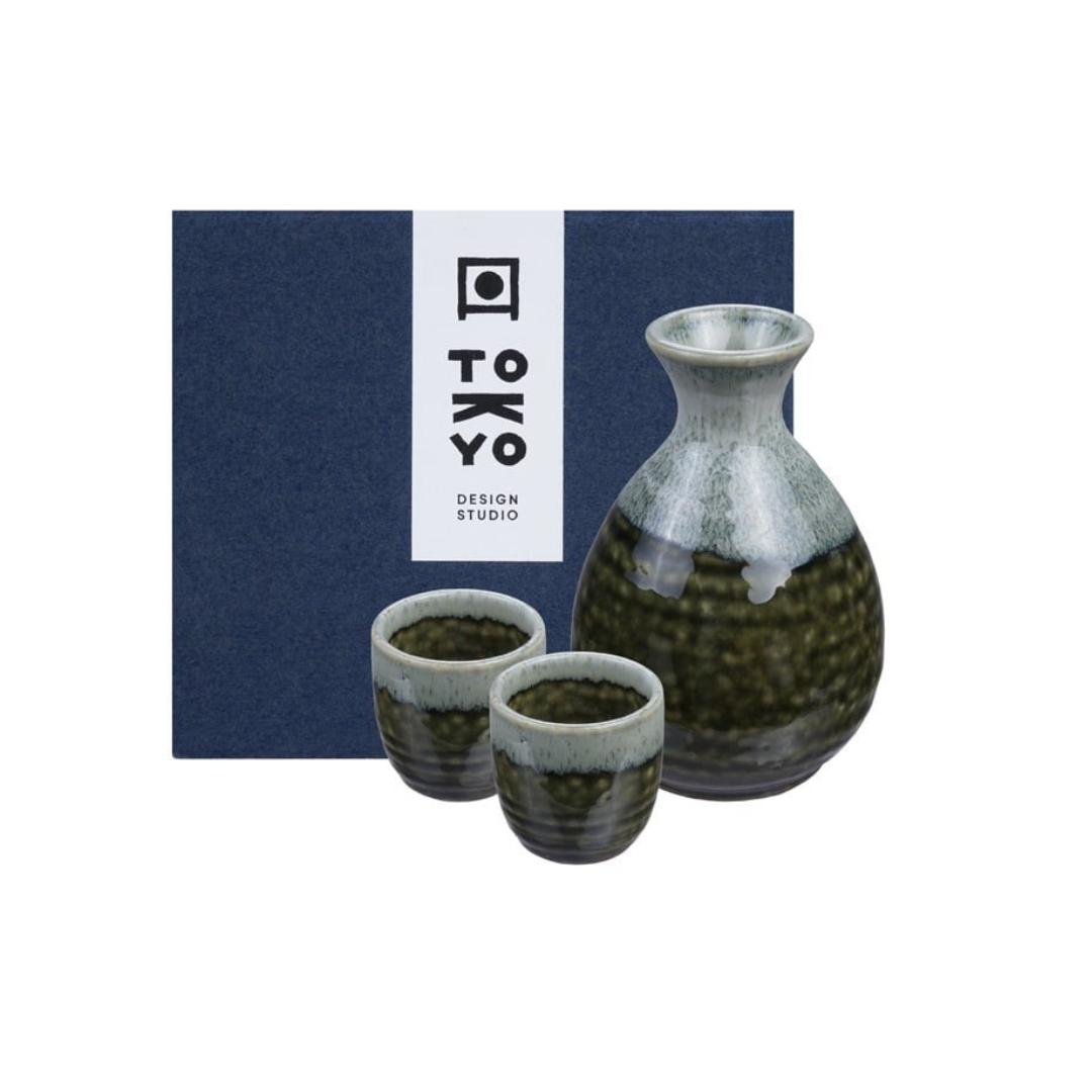 Oribe Irabo Sake Set