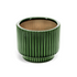Ridged Green Plant Pot