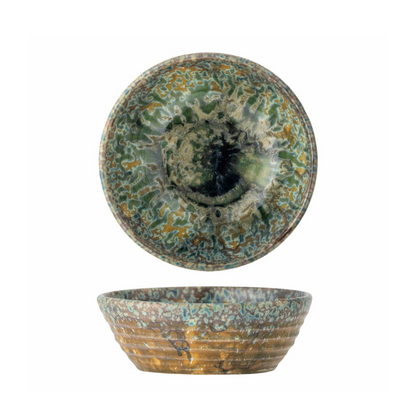 Milani Bowl Green Stoneware