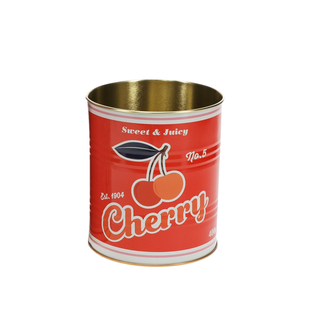 Cherry Red Storage Tin Small