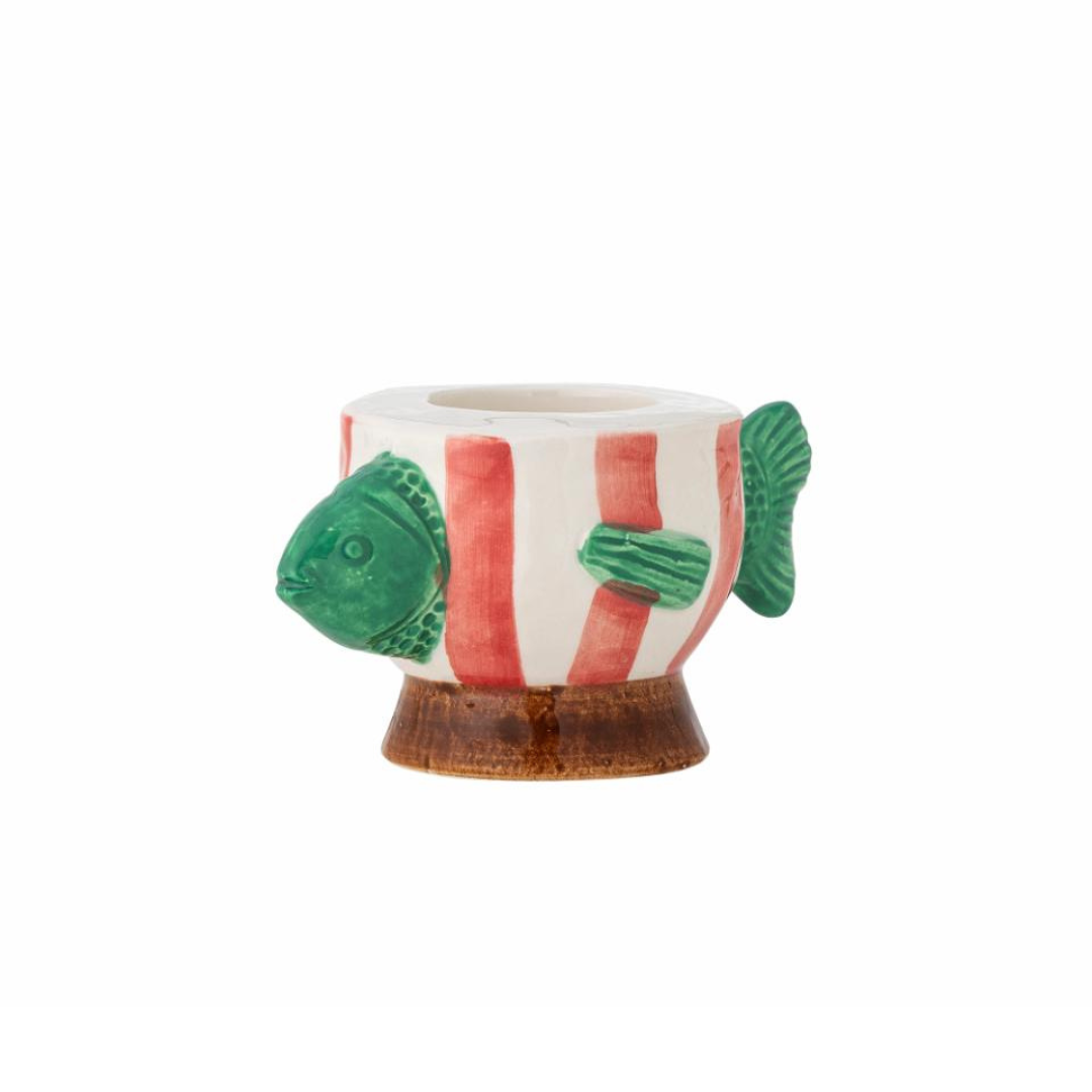 Codia Votive & Candle Holder, Pink, Stoneware